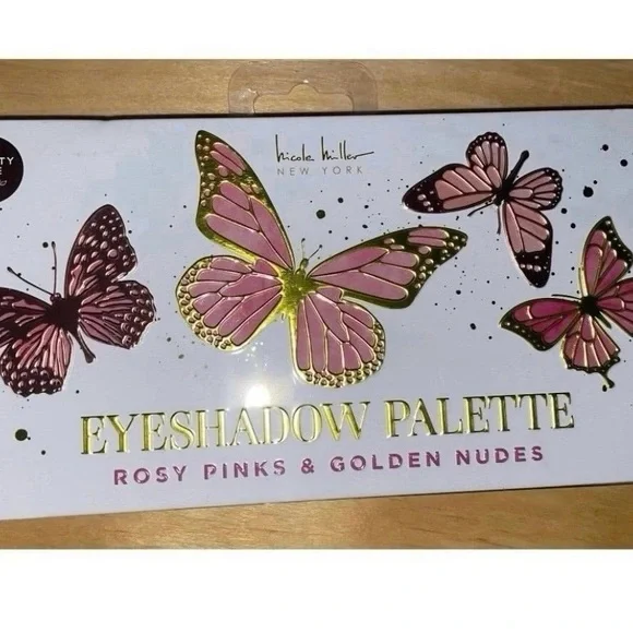 Nicole Miller Rosy Pinks & Golden Nudes Eyeshadow Palette - Picture 1 of 3